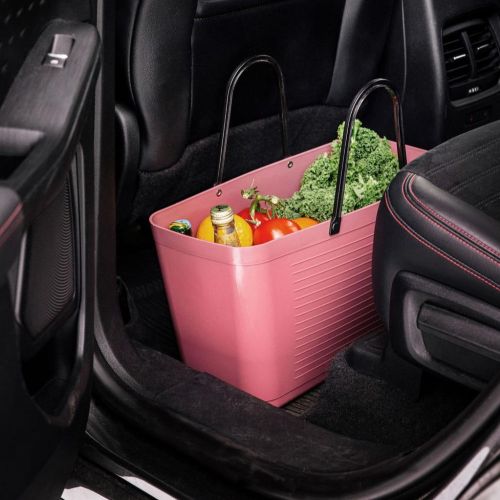 Stor Hinza Green Plastic-veske – svensk designveske av biobasert plast
