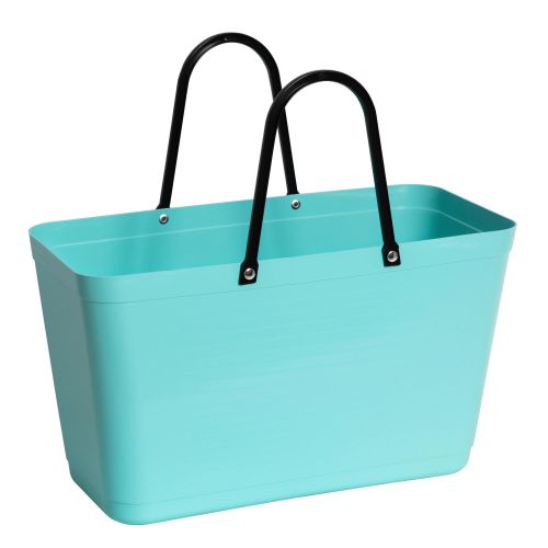 Stor Hinza Green Plastic-veske – svensk designveske av biobasert plast
