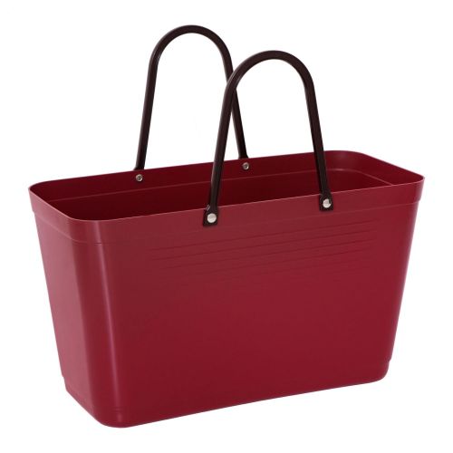 Stor Hinza Green Plastic-veske – svensk designveske av biobasert plast
