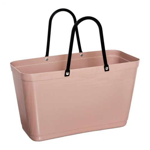 Stor Hinza Green Plastic-veske – svensk designveske av biobasert plast
