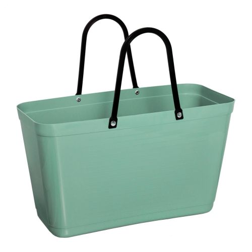 Stor Hinza Green Plastic-veske – svensk designveske av biobasert plast
