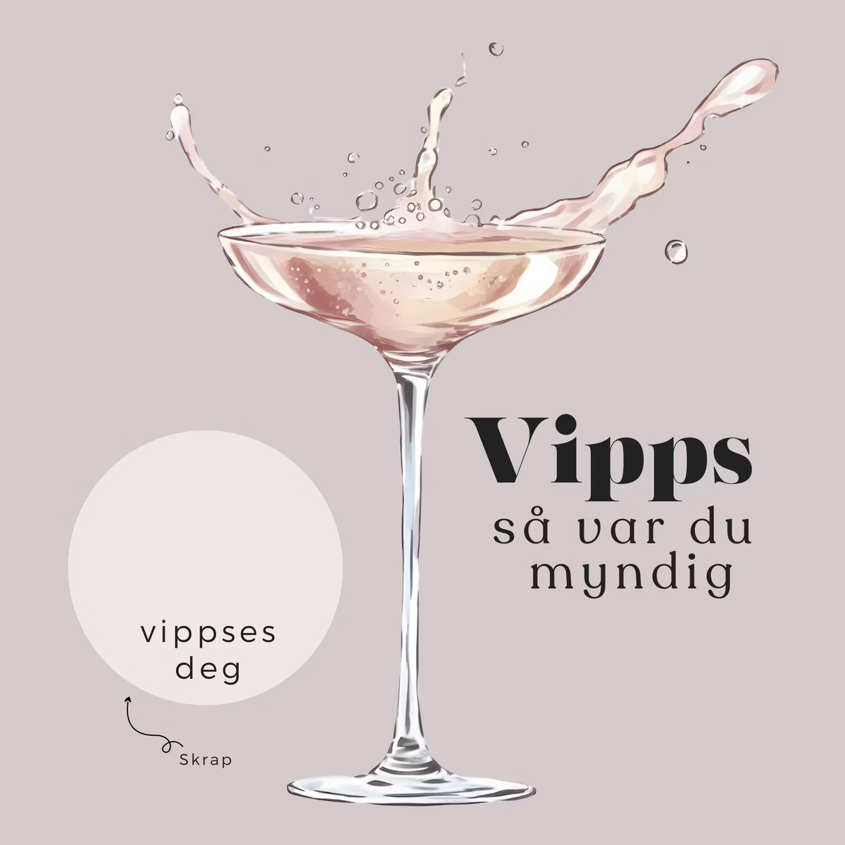 Vipps skrapekort fra Emerense – morsomme og personlige kort til alle anledninger. Skriv gaven, dekk med skrapemerket og la mottakeren skrape frem overraskelsen. Med konvolutt. Finnes også som standard anledningskort uten Vipps.