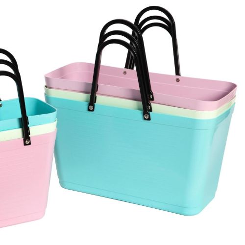 Stor Hinza Green Plastic-veske – svensk designveske av biobasert plast
