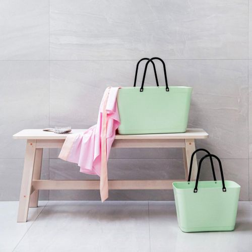 Stor Hinza Green Plastic-veske – svensk designveske av biobasert plast
