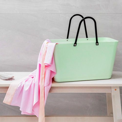 Stor Hinza Green Plastic-veske – svensk designveske av biobasert plast