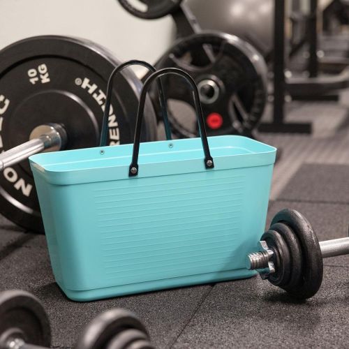 Stor Hinza Green Plastic-veske – svensk designveske av biobasert plast
