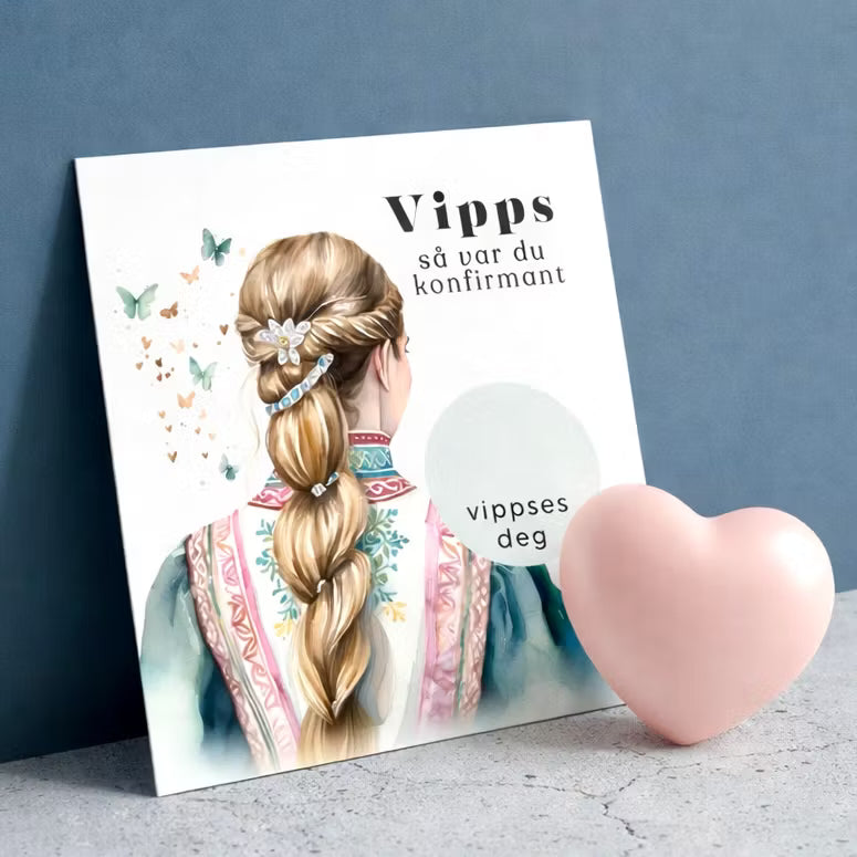 Vipps skrapekort fra Emerense – morsomme og personlige kort til alle anledninger. Skriv gaven, dekk med skrapemerket og la mottakeren skrape frem overraskelsen. Med konvolutt. Finnes også som standard anledningskort uten Vipps.