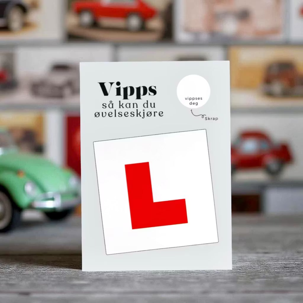 Vipps skrapekort fra Emerense – morsomme og personlige kort til alle anledninger. Skriv gaven, dekk med skrapemerket og la mottakeren skrape frem overraskelsen. Med konvolutt. Finnes også som standard anledningskort uten Vipps.