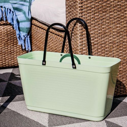 Stor Hinza Green Plastic-veske – svensk designveske av biobasert plast