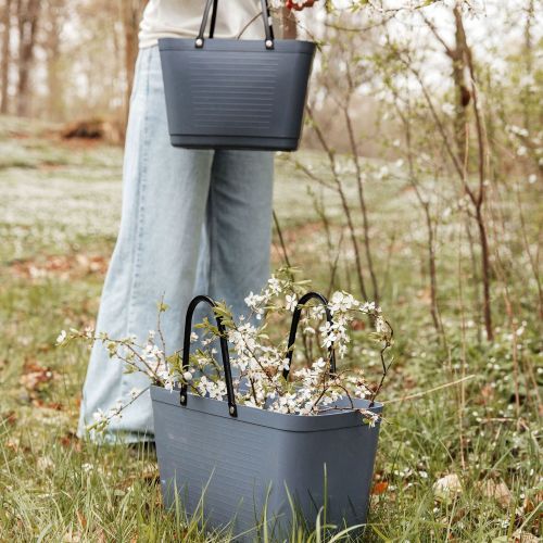 Stor Hinza Green Plastic-veske – svensk designveske av biobasert plast
